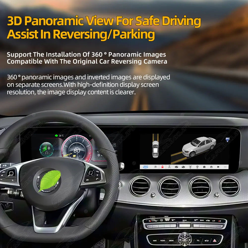 Mercedes-Benz E-Class W213 (2016–2020) 12.3" Dual Screen Android Upgrade | Wireless CarPlay & Android Auto | OEM LCD Cluster Retained