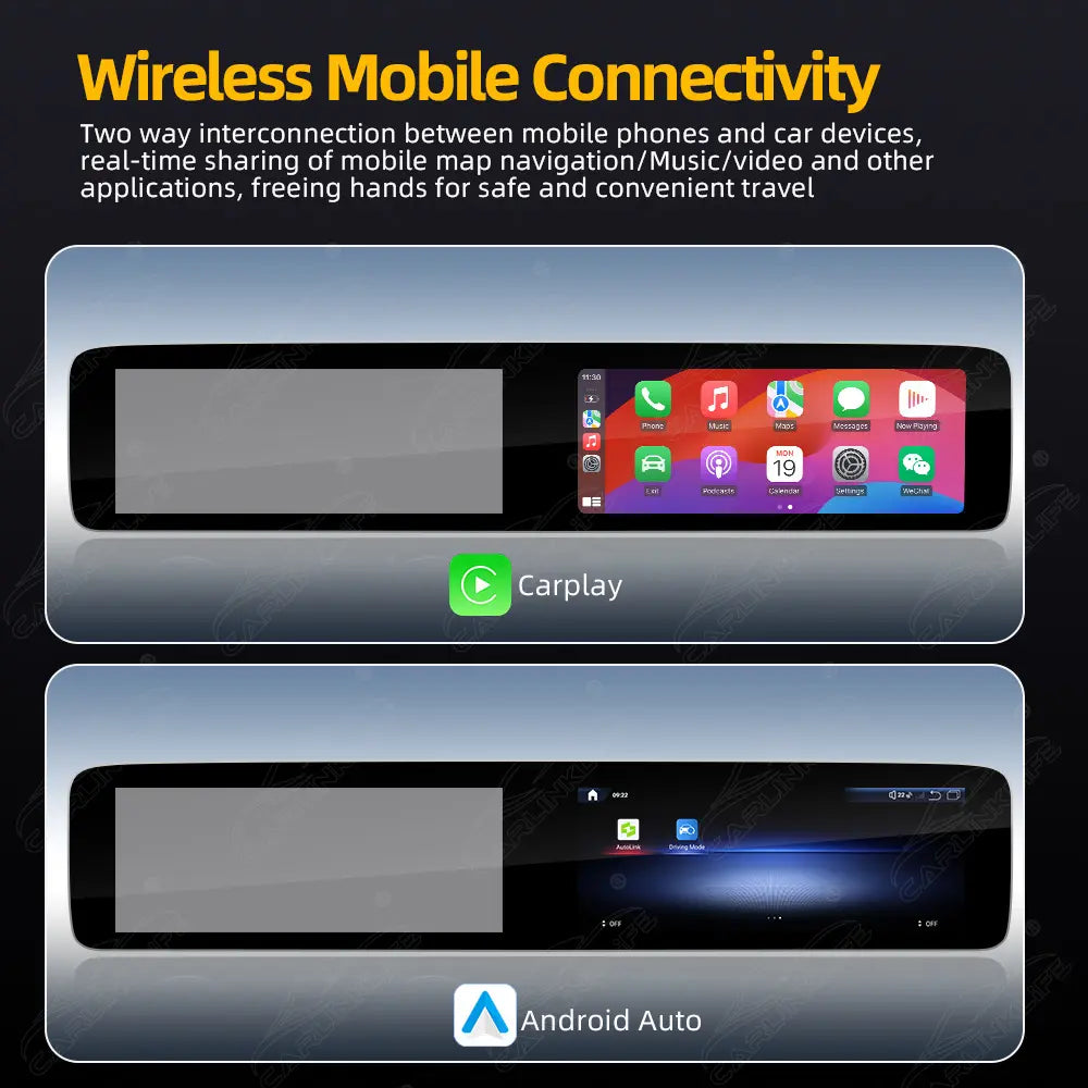 Mercedes-Benz CLS C257 (2018–2020) 12.3" Dual Screen Android Upgrade | Wireless CarPlay & Android Auto | OEM LCD Cluster Retained