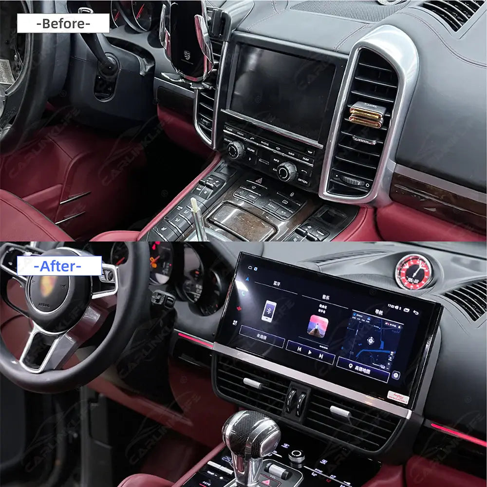 12.3" Android Car Radio For Porsche Cayenne / Panamera 2010-2017 Car Stereo GPS Navigation WiFi Carplay/ Stop Watch/ AC Panel