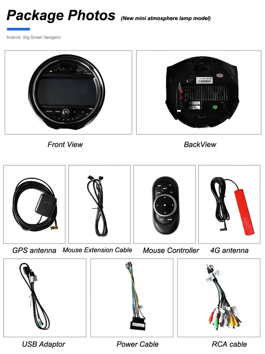 Car Multimedia Player Android Car Radio For BMW Mini COOPER 2014-2022 F55 F56