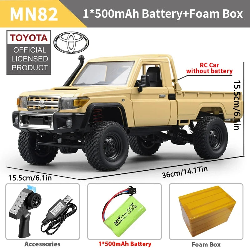 ZWN MN82 MN82S 1/12 RC Pickup Truck 4WD Off-Road Climbing Toy