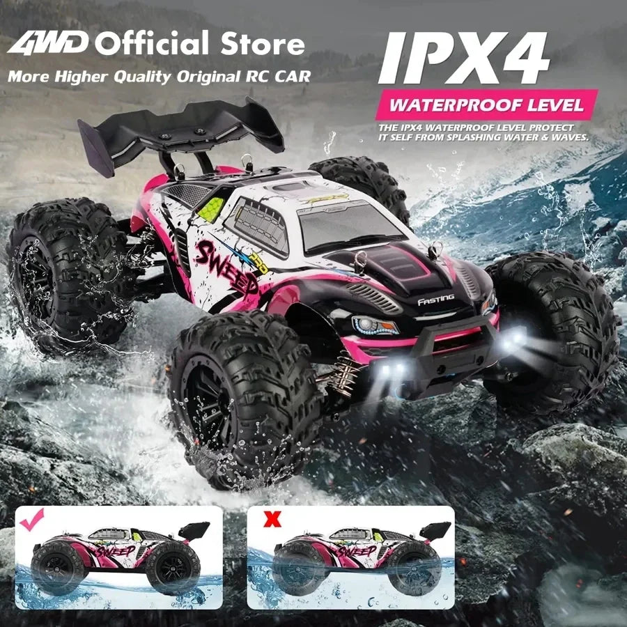 4WD Remote Control Car High-Speed 50-80KM/H Off-Road Buggy Truck