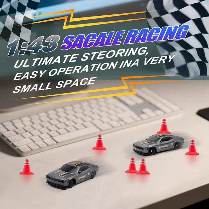 1/64 High-Speed Drift RC Car 4WD Remote Control Mini Racing Toy