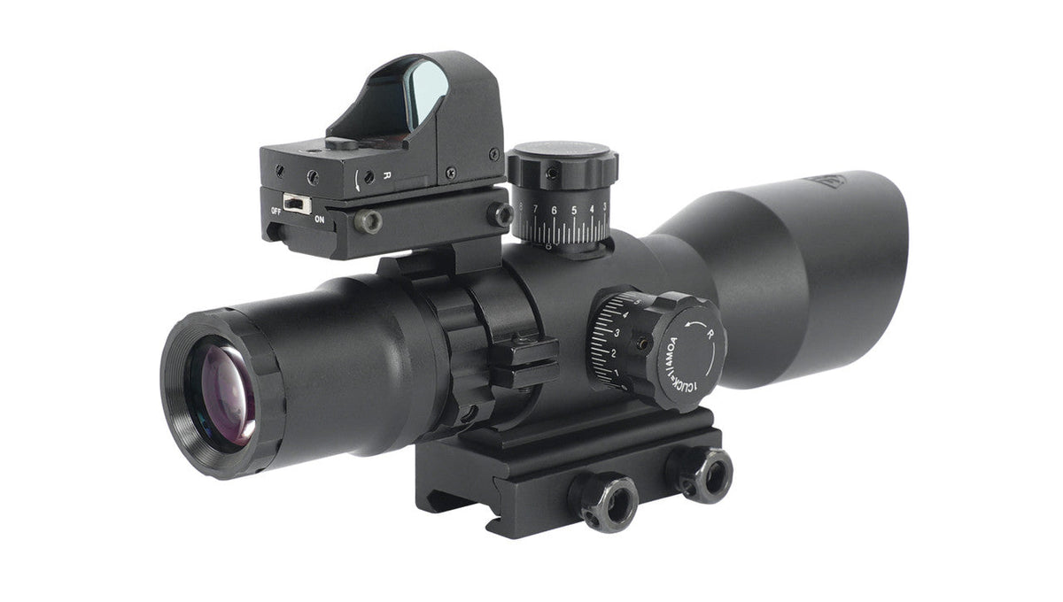 Northtac Redcon Optic 3-9x42 Rifle Scope + Micro Red Dot Combo
