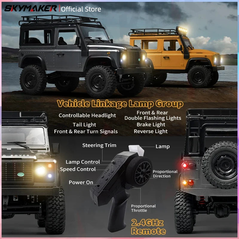 1:12 RC Car MN99s MN98 4WD Rock Crawler Remote Control Truck Toy