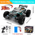 16103PRO 2.4GHz RC Car 70KM/H: Brushless 1:16 4WD Off-Road Vehicle with LED
