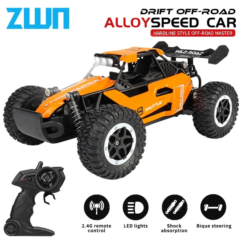 ZWN 1:16/1:20 RC Car 2WD Off-Road Remote Control Car with LED Light