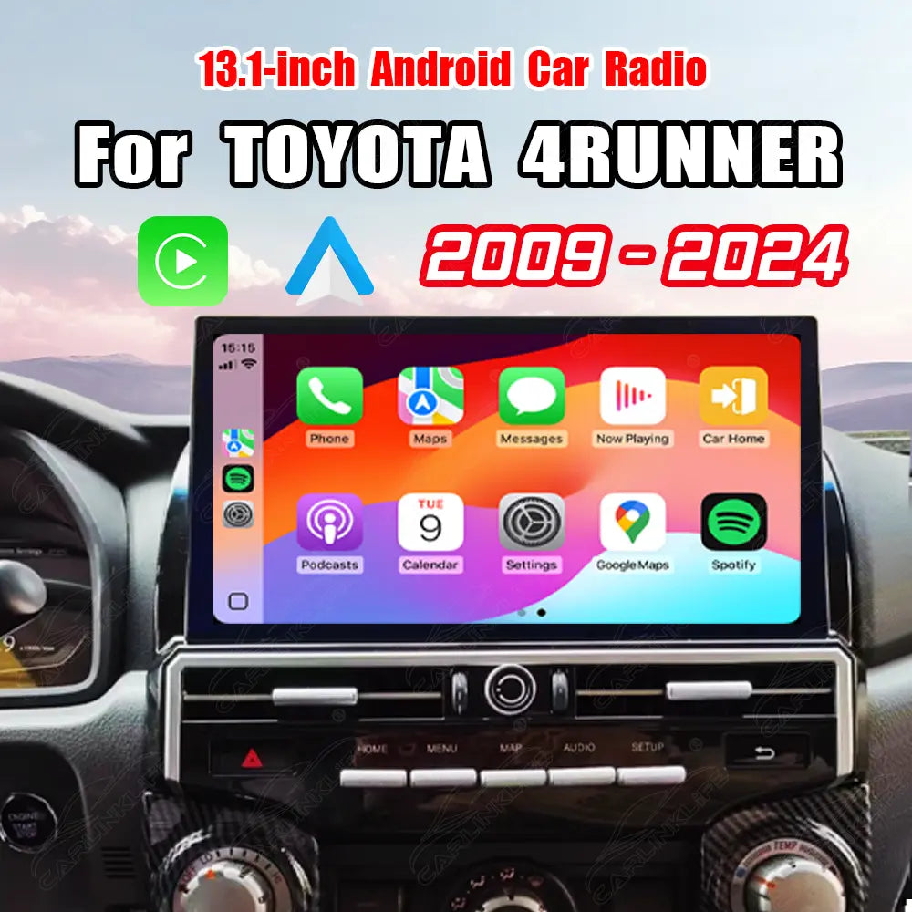 Toyota 4Runner (2009–2024) 13.1" Android Screen Upgrade | Wireless CarPlay & Android Auto