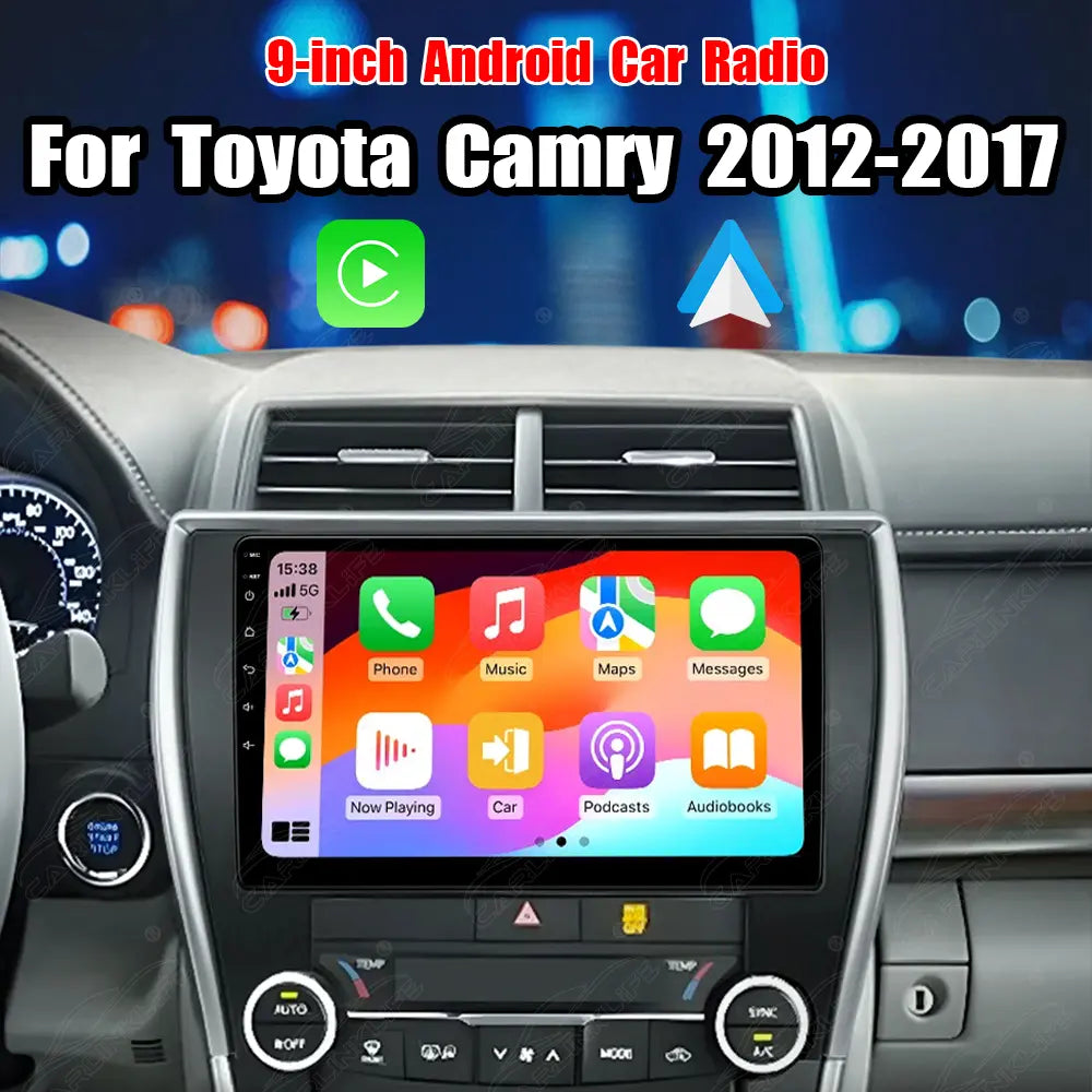 9 inch Android Car Radio For Toyota Camry 2012-2017 Car Stereo CarPlay Multimedia Player
