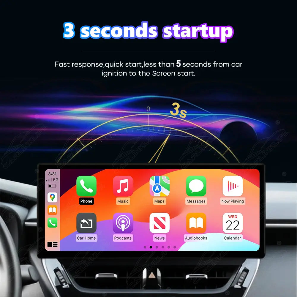 Toyota Corolla (2019–2023) Linux Wireless CarPlay & Android Auto Screen Upgrade
