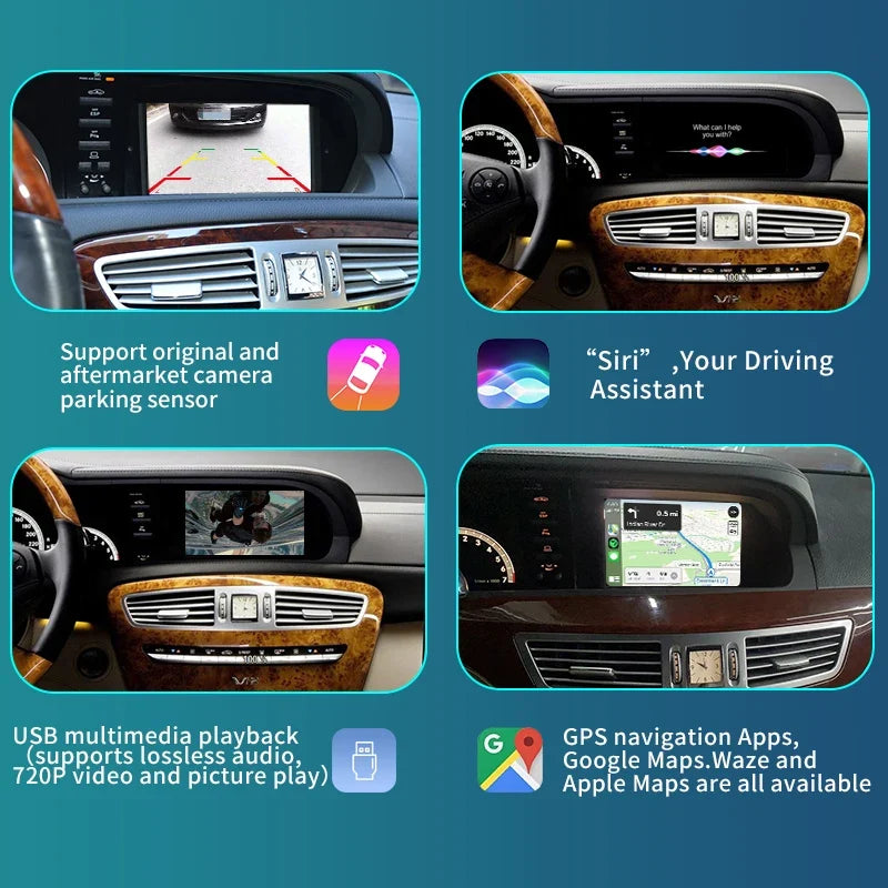 Wireless CarPlay module for Mercedes Benz S-Class / CL W221 2006-2012  Android Auto Mirror Link AirPlay