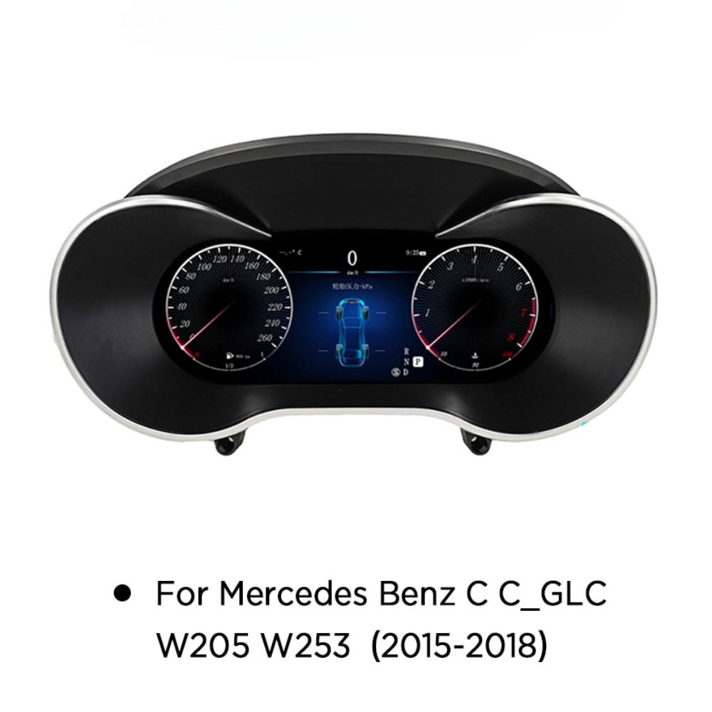 LCD Digital Cluster For Mercedes Benz C Class GLC Class W205 W253 2015-2018 NTG 5.0 Linux Digital LCD Dashboard Instrument Gauge Cluster