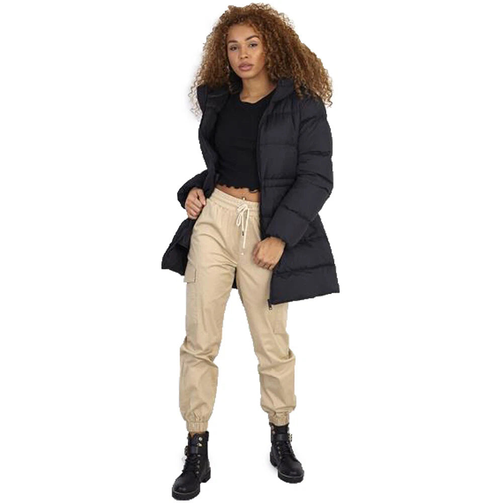 Thick Hooded Thigh Long Winter Warm-keeping Cotton Clothing Women