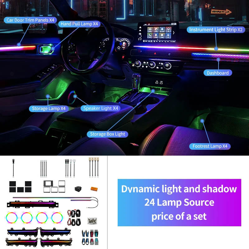 Honda Civic 11th Gen 2022-2026 Ambient Light Kit