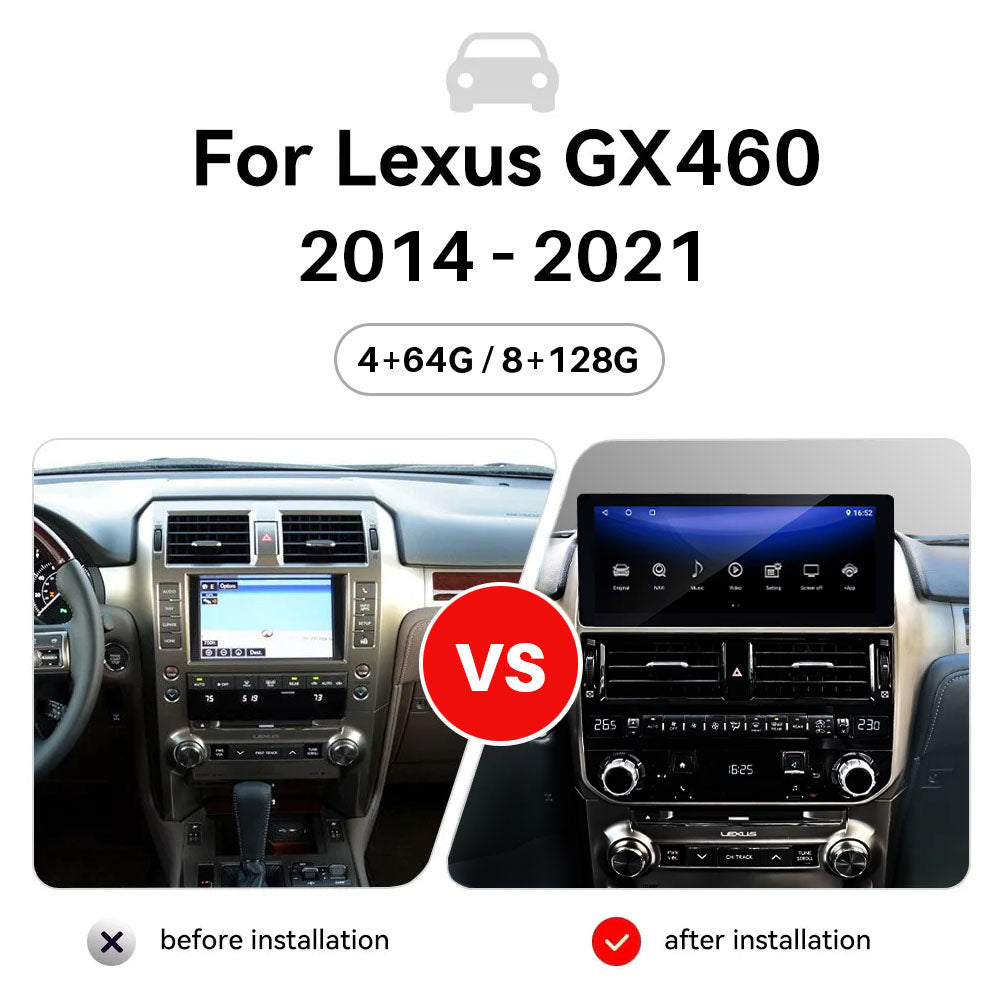 Lexus GX460 2014 - 2021 with Navi CarPlay Multimedia Video Player All-new Car Radio (Retain Original System)
