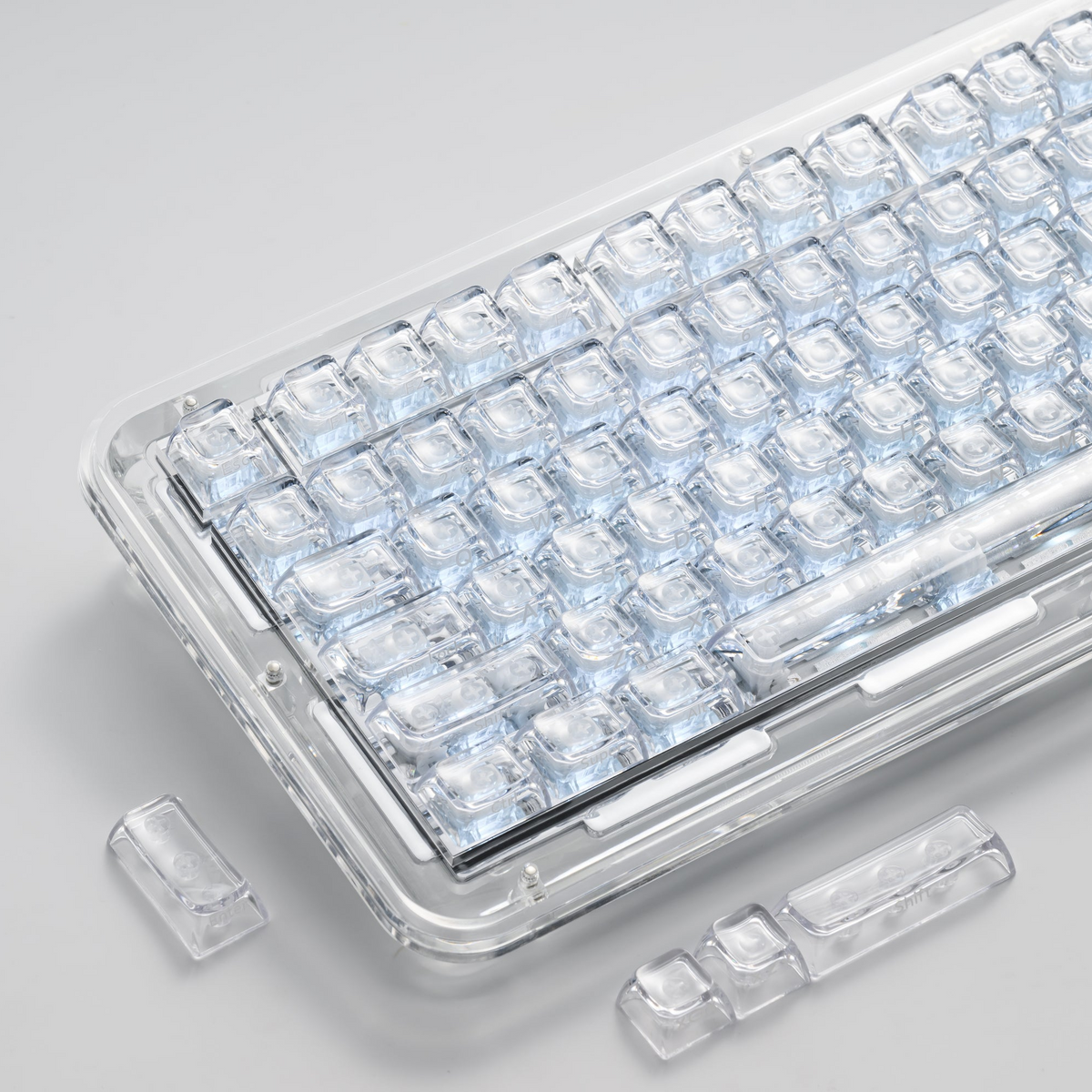 XVX Arctic Transparent Double-Shot PC Keycap Set