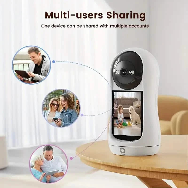 1080P Smart Indoor WiFi Camera | Two-Way Audio & Video Call + Night Vision