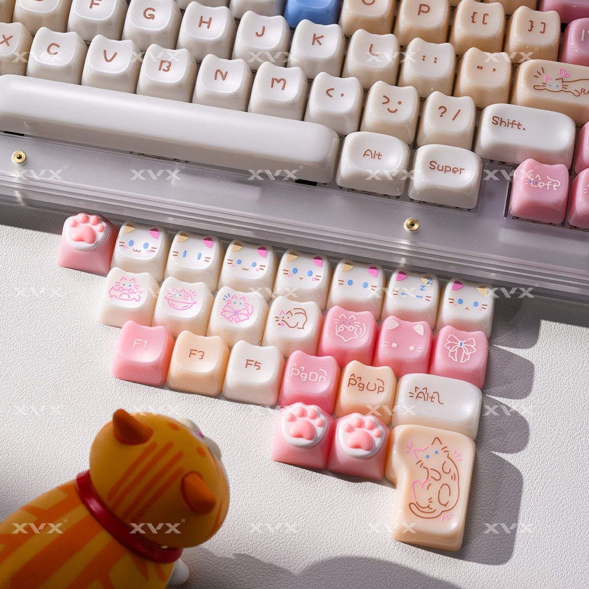 XVX House Cat Themed MAO Profile 149-Key PC Keycap Set