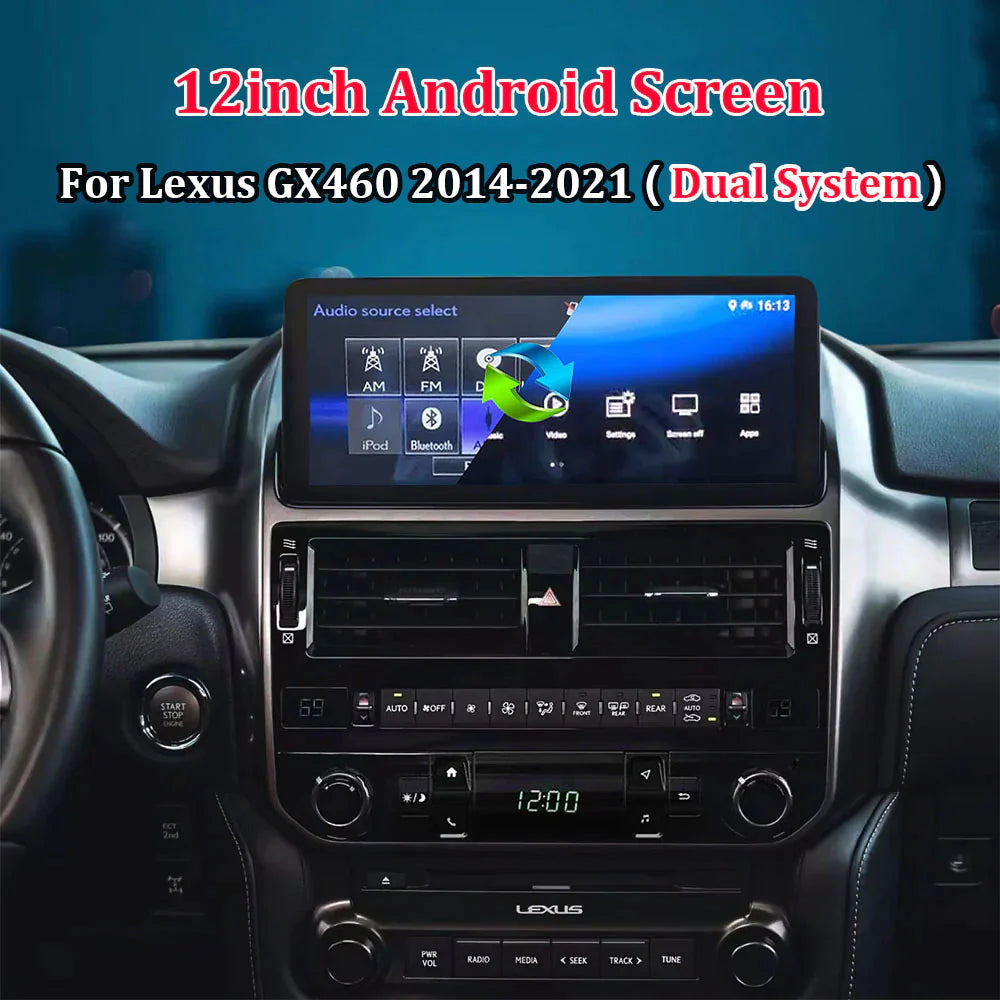 Lexus GX460 2014 - 2021 with Navi CarPlay Multimedia Video Player All-new Car Radio (Retain Original System)