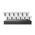 UNV EK-BQ2P16UDLT412-V2, (NO HDD) IP Kit 16ch NVR, 12pcs Turret 4MP Color Hunter (Smart Search),