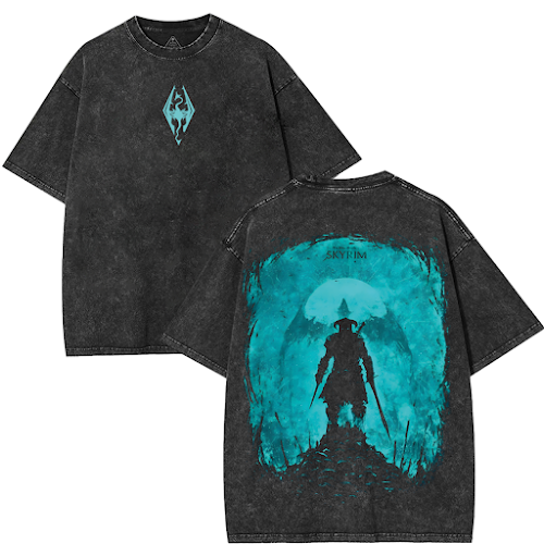 Skyrim Elder Scrolls Oblivion Vintage Washed Tee [TPR]