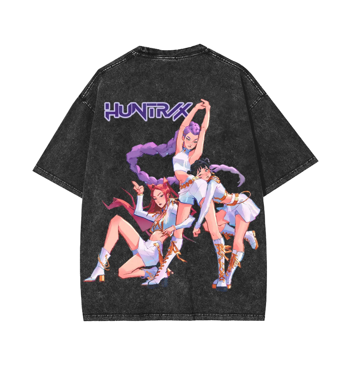 Huntrix Kpop Demon Hunter Washed Tee [TPR]