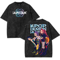 K-Pop Demon Hunters Huntrix Shirt Vintage Washed Tee (DSG)