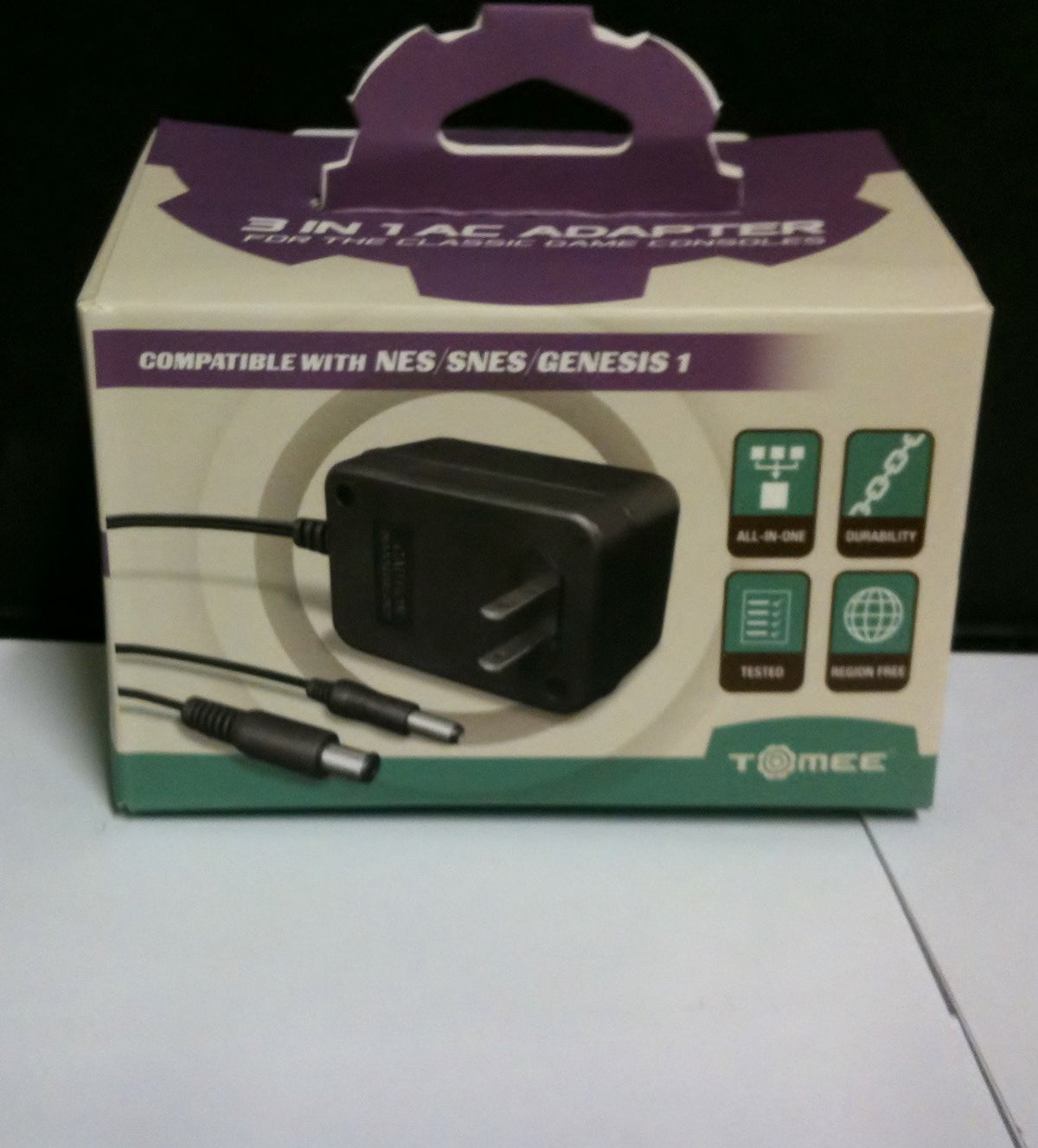3-in-1 Genesis/ SNES/ NES Universal AC Adapter (Tomee)