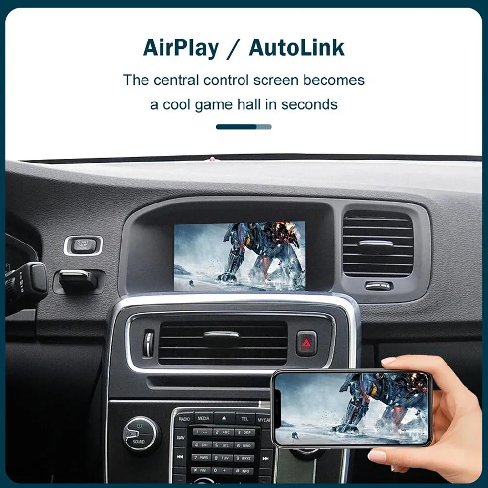 Wireless Apple CarPlay/Android Auto Upgrade Module for Volvo XC60 S60 V40 V60 2010-2019