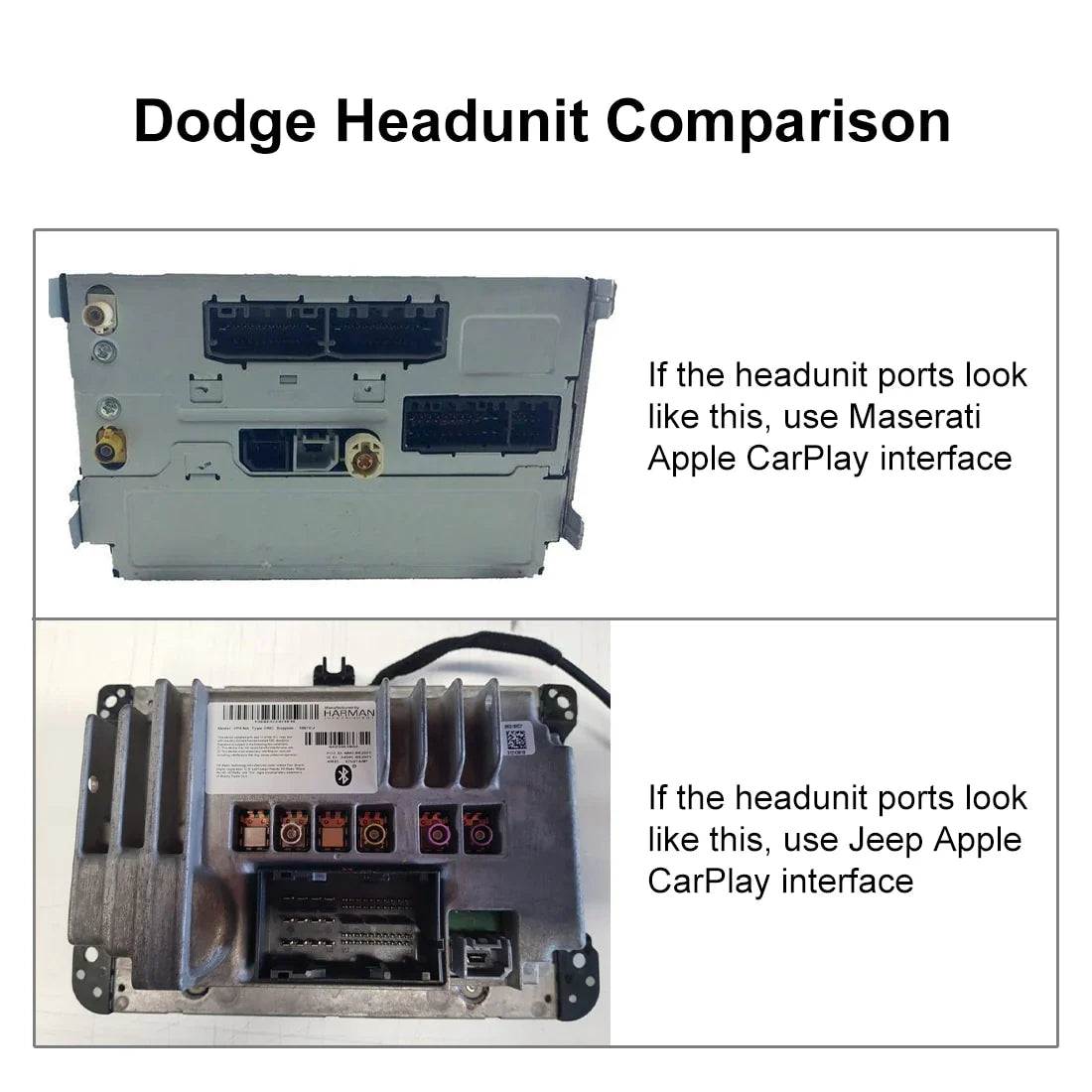 Wireless CarPlay Android Auto Upgrade Module for Dodge 8.4 inch Charger Ram Challenger Journey Durango Car Play Retrofit