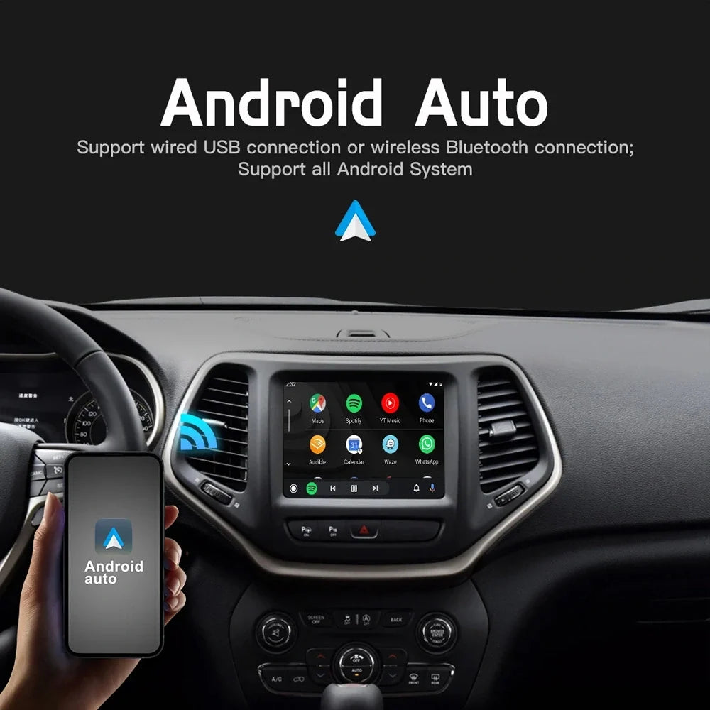 Wireless CarPlay Android Auto Upgrade Module for Jeep Grand Cherokee Commander Compass 2014-2020 8.4 inch uConnect CarPlay Retrofit