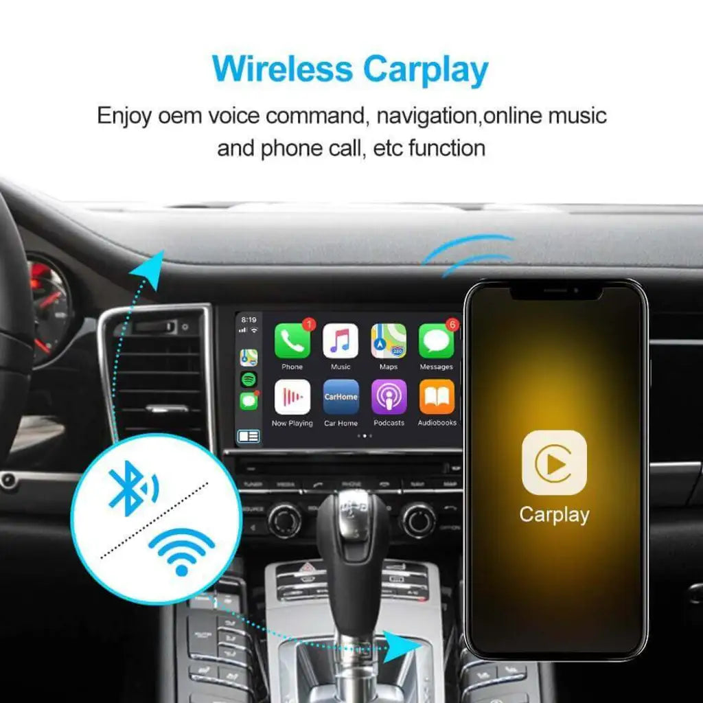Wireless CarPlay Android Auto for Porsche 911 Boxster Cayman Macan Cayenne Panamera PCM3.1 4.0 2009-2018 Video Module Box