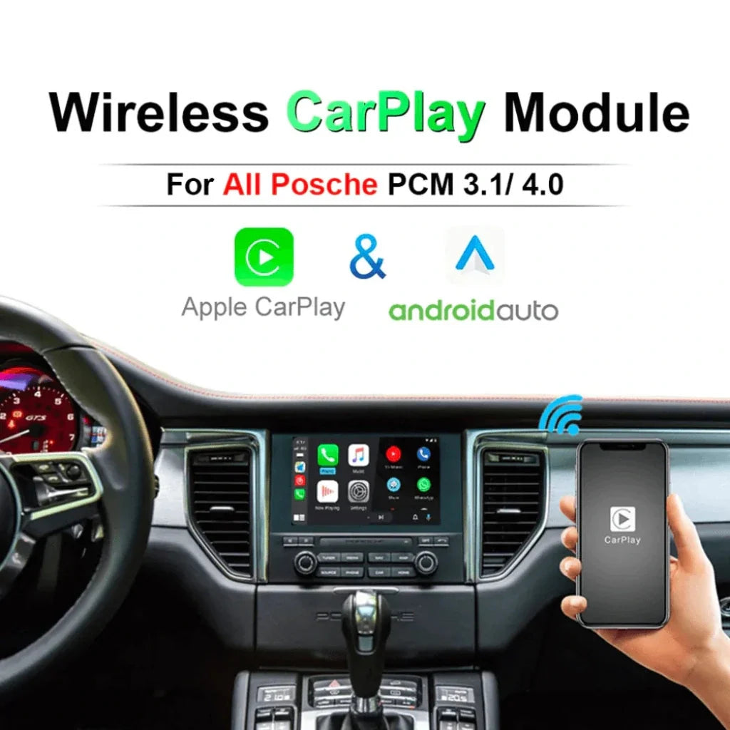 Wireless CarPlay Android Auto for Porsche 911 Boxster Cayman Macan Cayenne Panamera PCM3.1 4.0 2009-2018 Video Module Box